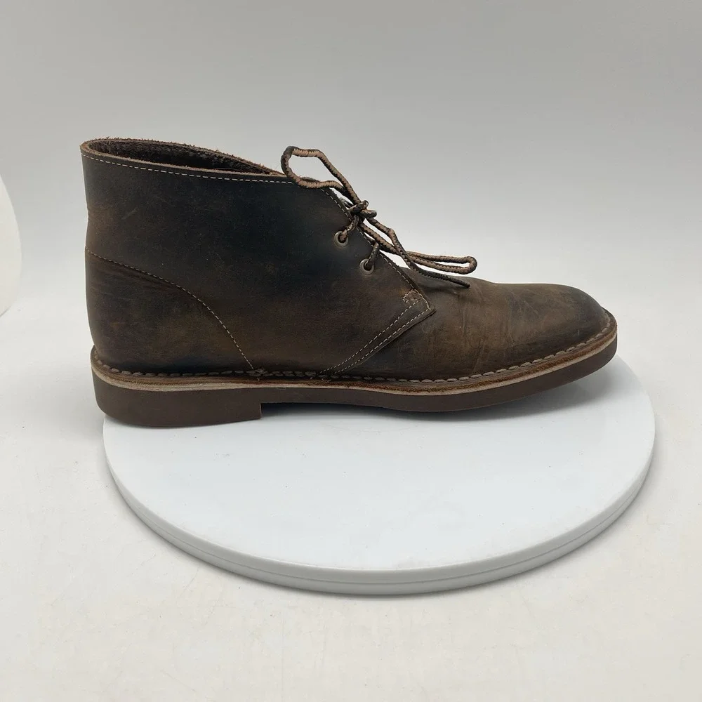 Clarks Bushacre Boots Mens 8.5 M Brown Casual‎ Chukka Preppy Ankle Shoes 15522